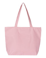 Q-Tees Q611 25L Zippered Tote #color_Light Pink