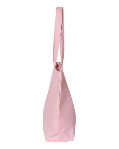 Q-Tees Q611 25L Zippered Tote #color_Light Pink