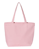 Q-Tees Q611 25L Zippered Tote #color_Light Pink