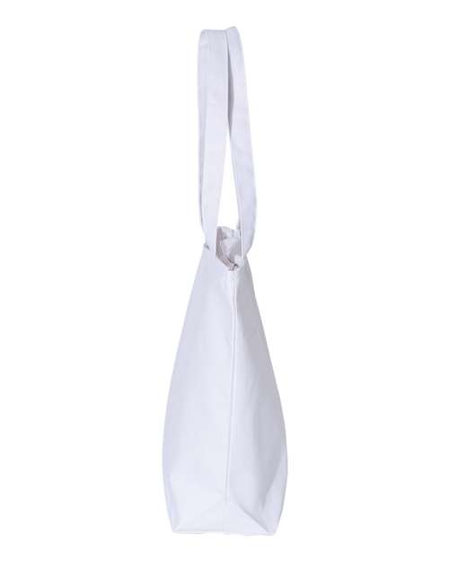 Q-Tees Q611 25L Zippered Tote #color_White