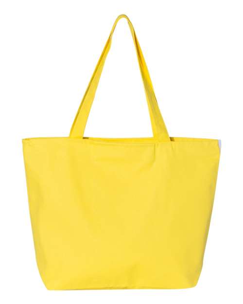 Q-Tees Q611 25L Zippered Tote #color_Yellow