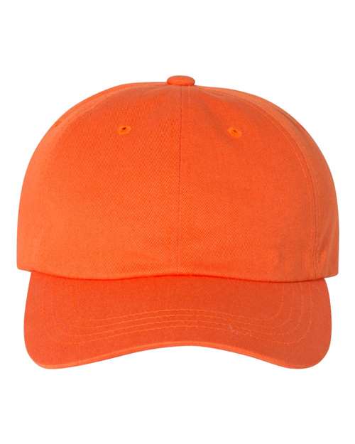 Yupoong 6245CM Adult Low-Profile Cotton Twill Dad Cap #color_ORANGE