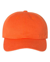 Yupoong 6245CM Adult Low-Profile Cotton Twill Dad Cap #color_ORANGE