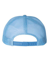Yupoong 6006W Adult Classic Trucker with White Front Panel Hat #color_C BL/ WHT/ C BLU