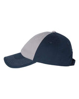 Valucap VC300A Bio-Washed Classic Dad Hat #color_Grey/ Navy