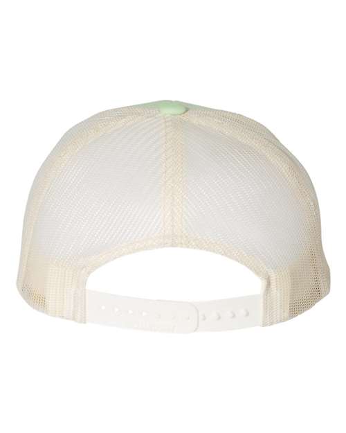 Richardson 115 Low Pro Trucker Cap #color_Patina Green/ Birch