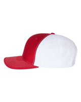 Richardson 312 Twill Back Trucker Cap #color_Red/ White