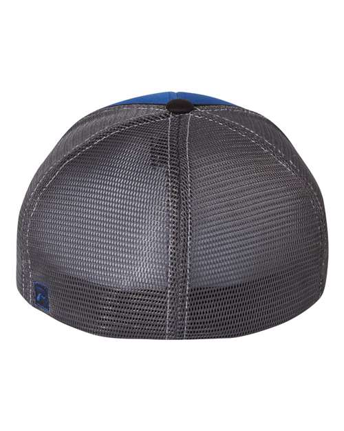 Richardson 172 Pulse Sportmesh R-Flex Cap #color_Royal/ Charcoal/ Black Tri