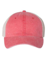 Valucap SP510 Pigment-Dyed Trucker Cap #color_Red/ Stone