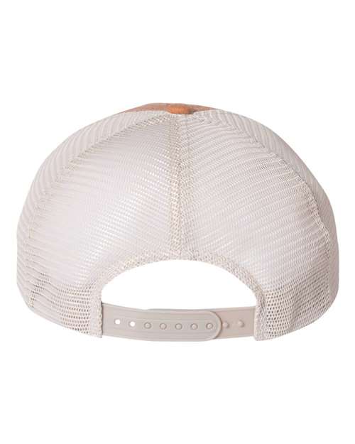 Valucap SP510 Pigment-Dyed Trucker Cap #color_Texas Orange/ Stone