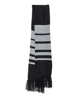 Sportsman SP07 Soccer Scarf #color_Black/ Heather Grey