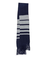 Sportsman SP07 Soccer Scarf #color_Navy/ Heather Grey