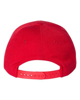 Yupoong 6789M Premium Curved Visor Snapback #color_RED