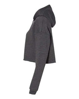 Bella + Canvas B7502 Ladies' Cropped Fleece Hoodie #color_DARK GRY HEATHER