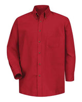Red Kap SP90 Poplin Dress Shirt #color_Red - Sleeve 36/37
