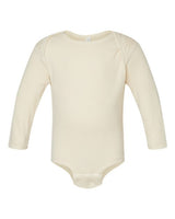 Rabbit Skins 4411 Infant Long-Sleeve Baby Rib Bodysuit #color_NATURAL