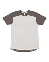 LAT LA6911 Men's Forward Shoulder T-Shirt #color_ASH/ CHARCOAL