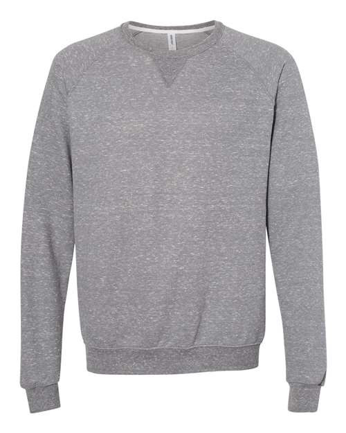 Jerzees 91MR Adult Snow Heather French Terry Crewneck Sweatshirt #color_CHARCL SNOW HTH