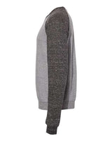 Jerzees 91MR Adult Snow Heather French Terry Crewneck Sweatshirt #color_CHAR HTH/ BL INK