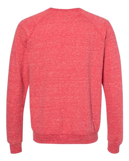Jerzees 91MR Adult Snow Heather French Terry Crewneck Sweatshirt #color_RED SNOW HEATHER
