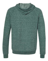 Jerzees 90MR Adult Snow Heather Raglan Hooded Sweatshirt #color_FRST GRN SNW HTH