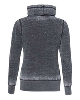 J America JA8930 Ladies' Zen Fleece Cowl Neck #color_DARK SMOKE