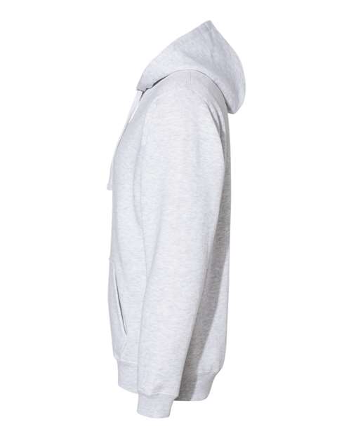 J America JA8824 Adult Premium Fleece Pullover Hooded Sweatshirt #color_ASH HEATHER
