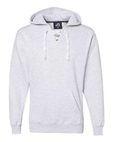 J America JA8830 Adult Sport Lace Hooded Sweatshirt #color_ASH HEATHER