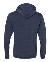 J America JA8871 Adult Triblend Pullover Fleece Hooded Sweatshirt #color_TRUE NAVY TRBLND