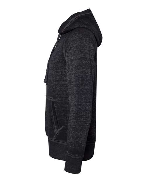 J America JA8915 Adult Vintage Zen Fleece Pullover Hooded Sweatshirt #color_TWISTED BLACK