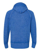 J America JA8915 Adult Vintage Zen Fleece Pullover Hooded Sweatshirt #color_TWISTED ROYAL