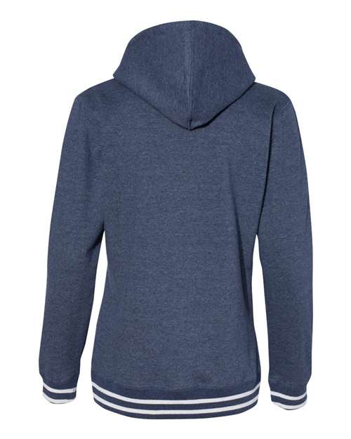 J America JA8651 Ladies' Relay Hooded Sweatshirt #color_NAVY