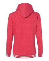 J America JA8651 Ladies' Relay Hooded Sweatshirt #color_RED