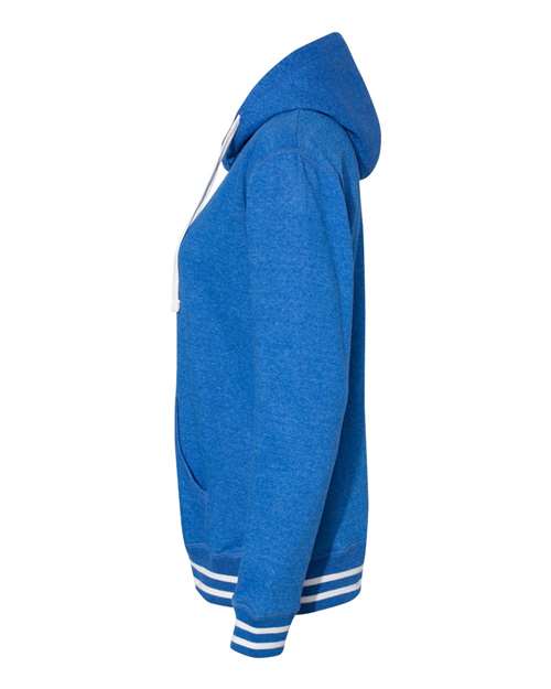 J America JA8651 Ladies' Relay Hooded Sweatshirt #color_ROYAL