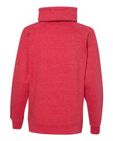 J America JA8653 Ladies' Relay Cowl Neck #color_RED