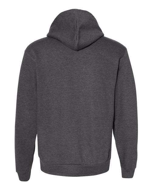 American Apparel F498W Unisex Flex Fleece DropShoulder Pullover Hoodie #color_DK HEATHER GREY