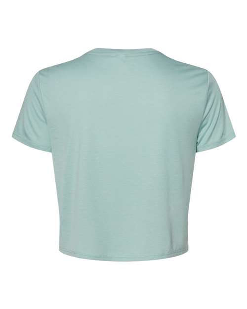 Bella + Canvas B8882 Ladies' Flowy Cropped T-Shirt #color_DUSTY BLUE