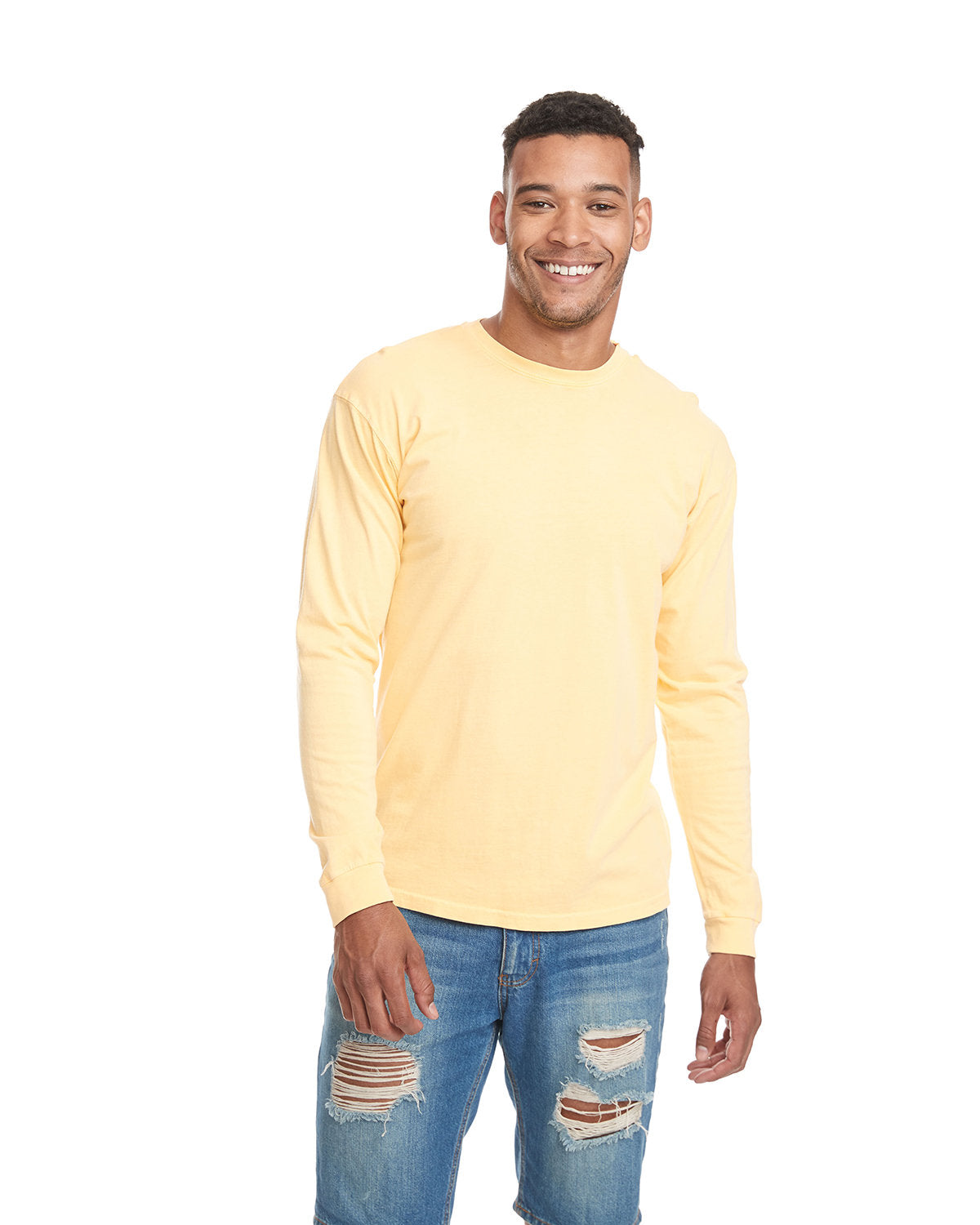 Next Level 7401 Adult Inspired Dye Long-Sleeve Crew