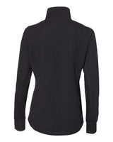 J America JA8433 Ladies' Omega Stretch Quarter-Zip #color_BLACK