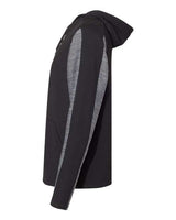 J America JA8435 Adult Omega Stretch Hooded Sweatshirt #color_BLACK