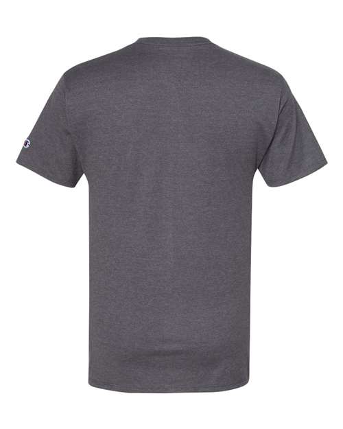 Champion CP10 Adult Ringspun Cotton T-Shirt #color_CHARCOAL HEATHER