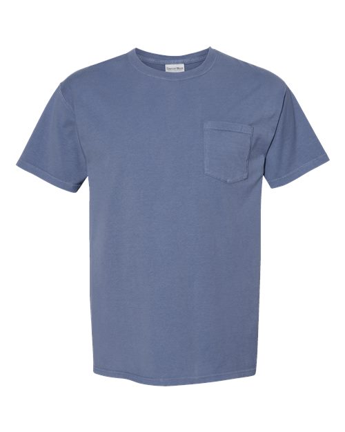 ComfortWash by Hanes GDH150 Unisex Garment-Dyed T-Shirt with Pocket #color_SALTWATER