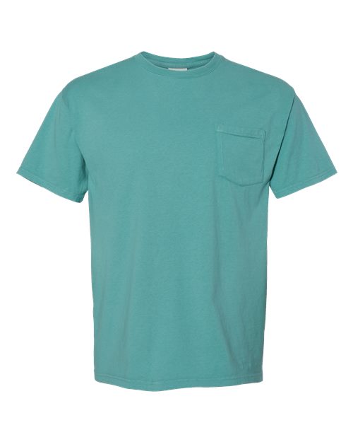 ComfortWash by Hanes GDH150 Unisex Garment-Dyed T-Shirt with Pocket #color_SPANISH MOSS