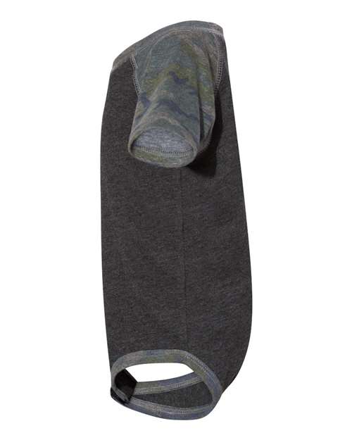 Rabbit Skins RS4430 Infant Baseball Bodysuit #color_VN SMKE/ VN CAMO