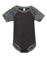 Rabbit Skins RS4430 Infant Baseball Bodysuit #color_VN SMKE/ VN CAMO