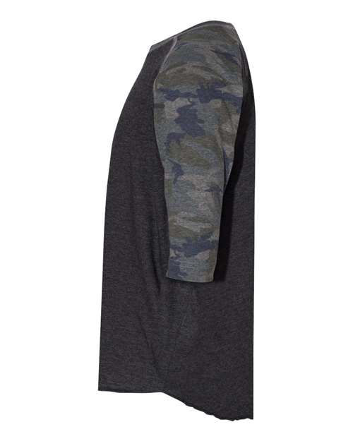 LAT 6130 Youth Baseball T-Shirt #color_VN SMKE/ VN CAMO