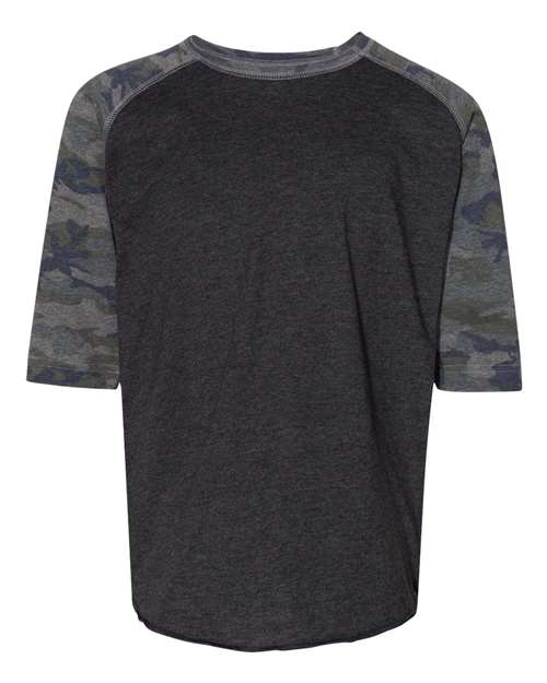 LAT 6130 Youth Baseball T-Shirt #color_VN SMKE/ VN CAMO