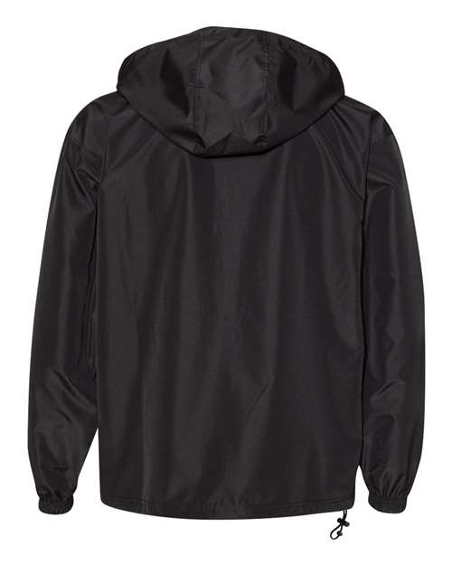 Champion CO200 Adult Packable Anorak 1/4 Zip Jacket #color_BLACK