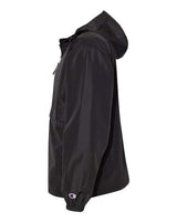 Champion CO200 Adult Packable Anorak 1/4 Zip Jacket #color_BLACK