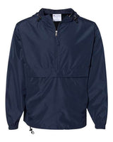 Champion CO200 Adult Packable Anorak 1/4 Zip Jacket #color_NAVY